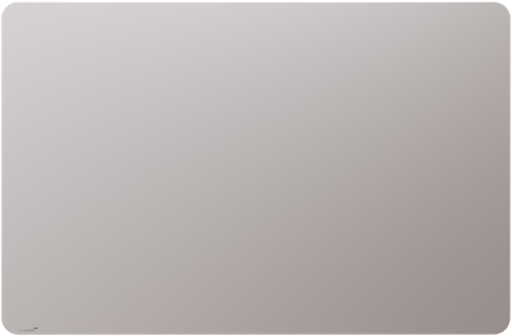[LM-104263] Mat glasbord Legamaster RC 100x150cm met ronde hoeken Warm Grey 