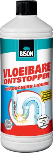 [TIM-6313261] Ontstopper vloeibaar Bison fles 1L