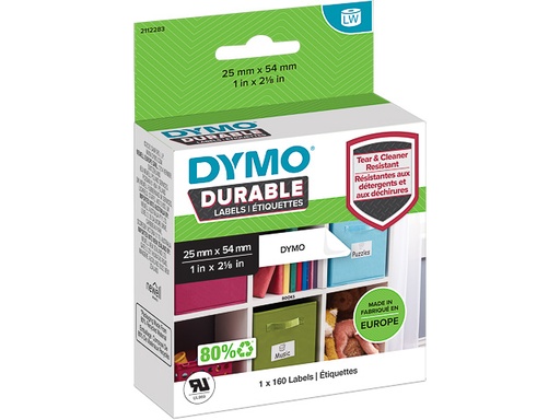 [DYM-2112283] Dymo LW etiket duurzaam 25x54mm (160)