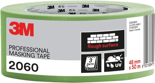 [TIM-206048] Afplaktape professioneel 3M 48mmx50m voor ruwe oppervlakken groen