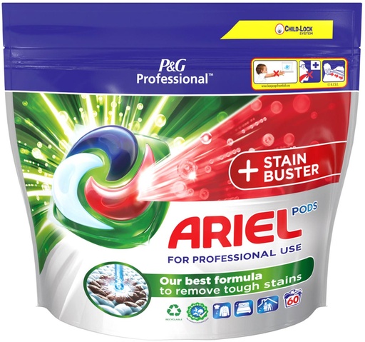 [TIM-6191524] Wasmiddel Ariel Professional All-in-1 + stainbuster (60)