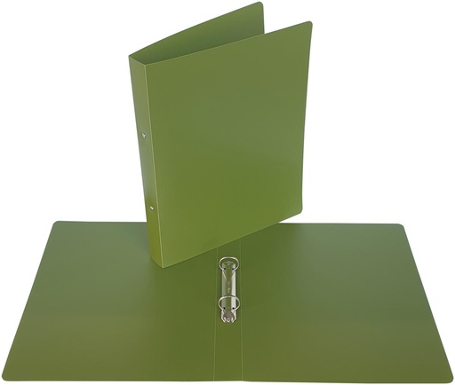 [TIM-366214] Ringmap Bronyl Nature PP A4 2 O-ringen 25mm rug 35mm kaki groen