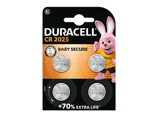 [TIM-4119345] Knoopcelbatterij Duracell Specialty Electronics CR2025 (4)