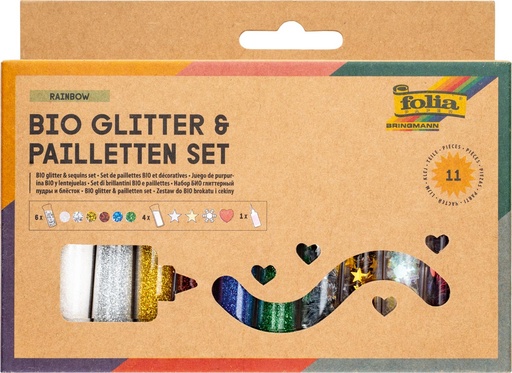 [TIM-5791] Knutselset glitter en pailletten Folia Bio assorti