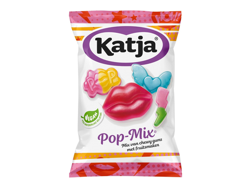 [TIM-37126] Snoep Katja Pop Mix mix van chewy gums met fruitsmaken zak 250g