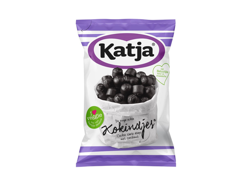 [TIM-37134] Snoep drop Katja Kokindjes zachte zoete drop met zoethout zak 295g