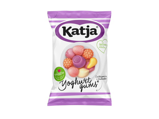 [TIM-37135] Snoep Katja Yoghurtgums zachte gums in 6 fruitsmaken zak 295g