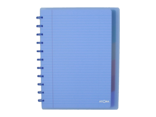 [TIM-A1385] Schrift Atoma PP A4+ seyès 120blz met kantlijn met 6 tabbladen en 5 showtassen assorti