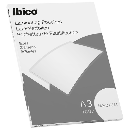 [ACCO-627312] Lamineerhoes Ibico Basics Medium Gloss A3 2x80µ (100)