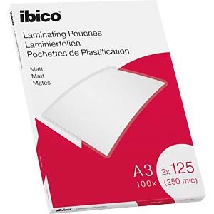 [ACCO-627324] Lamineerhoes Ibico Matt A3 2x125µ (100)