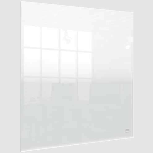 [ACCO-1915617] Memobord Nobo acryl 45x45cm voor muurbevestiging of desktop gebruik transparant