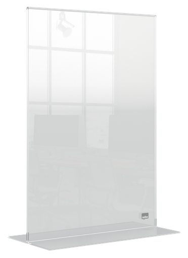 [ACCO-1915594] Posterframe Nobo Premium Plus acryl A4 vrijstaand transparant