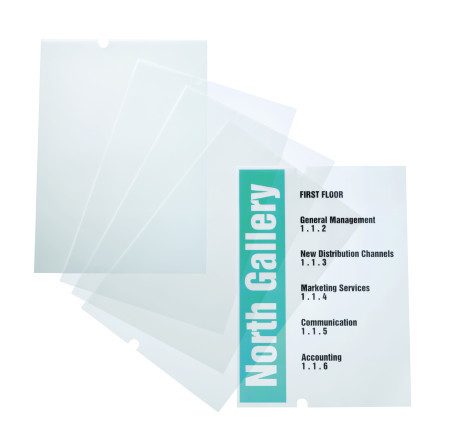 [DUR-483719] Navulfolie voor Durable Crystal Sign A3 vloerstandaard