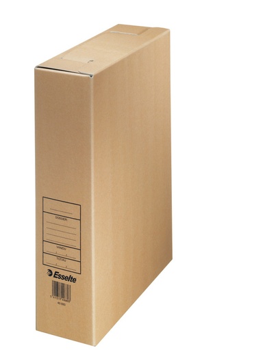 [ESS-49680] Archiefdoos Esselte karton A4 330x260mm rug 80mm bruin (4968000)