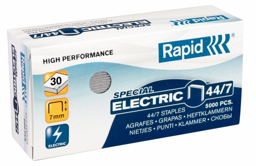 [ESS-24868200] Nietjes Rapid Electric Strong 44/7 gegalvaniseerd (5000) (2486820)