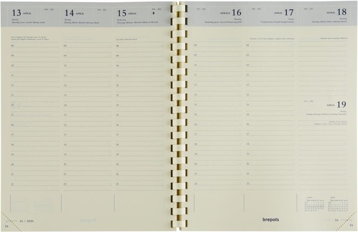 [AGE-1363451] Agenda Brepols Timing Cube 171x220mm zestalig assorti 2026 1 week/2 pagina's