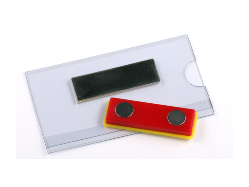 [TIM-121267] Badge Europel magnetisch 75x40mm transparant