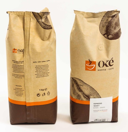 [TIM-761OKE] Koffie Oké Koffie Espresso Select bonen 1kg