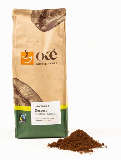 [TIM-610OKE] Koffie Oké Koffie Fairtrade Dessert gemalen 250g