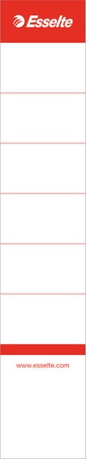[ESS-860001] Rugetiket Esselte smalle rug papier 36x192mm 80gr zelfklevend wit (10)