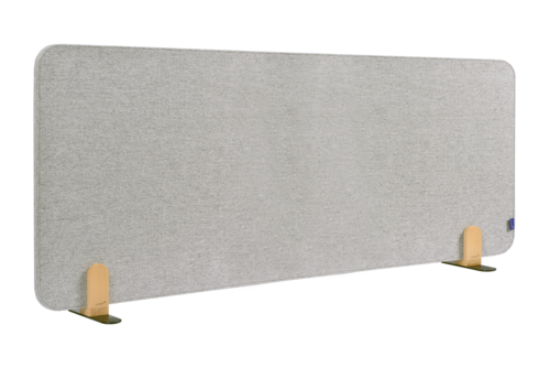 [LM-209832] Akoestisch bureauscherm met houders Legamaster Elements 60x160cm Lichtgrijs