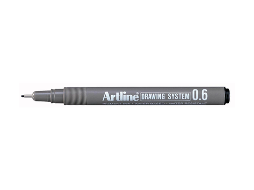 [TIM-0665203] Fineliner Artline Drawing System 0,6mm zwart