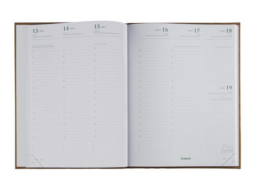 [AGE-8685996] Agenda Brepols Ecotiming Kazar 171x220mm zestalig assorti 2027 gebonden 1 week/2 pagina's