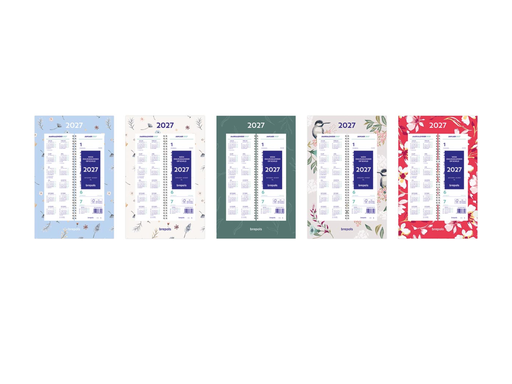 [AGE-8499900] Week omlegkalender op schild Brepols fantasy 2027