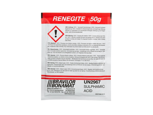 [TIM-7190101] Ontkalker voor filterkoffiezetapparaten Bravilor Bonamat Renegite 50g per zakje (60)