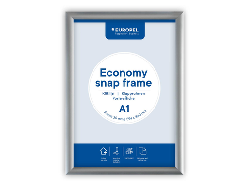 [TIM-355091] Kliklijst Europel Economy A1 rand 25mm zilver