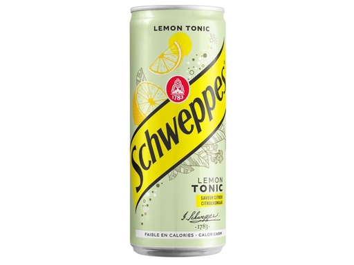 [TIM-052540] Frisdrank Schweppes Lemon Tonic sleek blik 33cl (24)