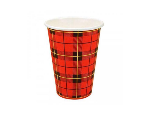 [TIM-9087208] Drinkbeker Scotty karton 180ml Ø70,3mm rood (100)