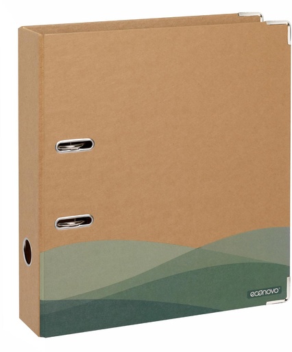 [TIM-201820E] Ordner Econovo gerecycleerd karton A4 rug 75mm bruin