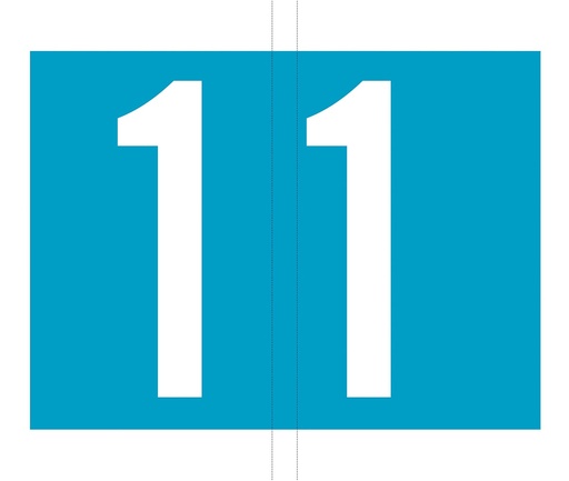 [TIM-6280009] Etiketten voor hangmap Jalema Codetab 1 lichtblauw (500)