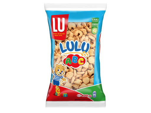 [TIM-1002904] Koekjes LU Lulu ABC letterkoekjes zak 400g