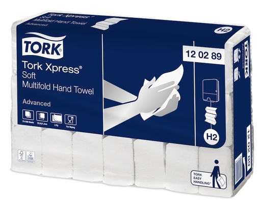 [OND-120399] Handdoeken Tork Xpress Multifold Soft H2 2-laags 136vel (21) - FSC Mix Credit 