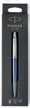 [TIM-1953245] Balpen Parker Jotter blauwe inkt medium punt blister CT lichtblauw/zilver