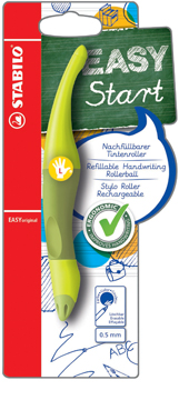 [TIM-B468403] Roller Stabilo EasyOriginal blauwe inkt linkshandig blister groen