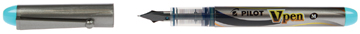 [TIM-0728245] Vulpen Pilot V-Pen Silver wegwerp medium lichtblauw
