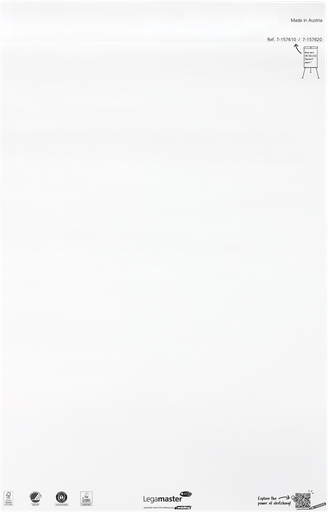 [LM-157610] Papierblok voor flipchart Legamaster Sketch Eco 98x65cm 20vel blanco (156000)