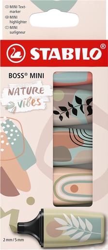 [TIM-7053110] Markeerstift Stabilo Boss Mini Naturevibes assorti (5)