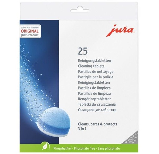 [CAT-TN0119] Reinigingstabletten Jura voor Jura koffieautomaat blister (25)