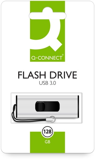 [TIM-KF16375] USB-stick 3.0 Q-Connect 128 GB zilver