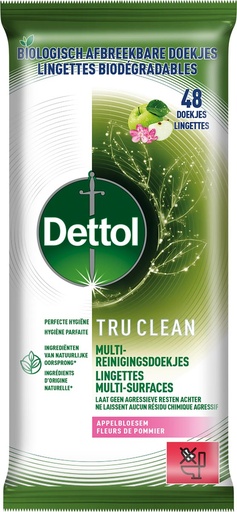 [TIM-3228788] Reiningsdoekjes Dettol TruClean appelbloesem (48)
