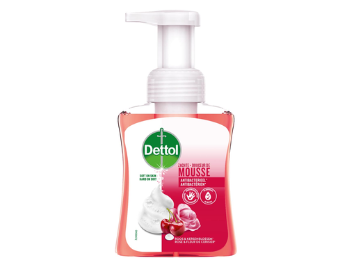 [TIM-3247003] Handzeep Dettol mousse roos- en kersenbloem flacon 250ml