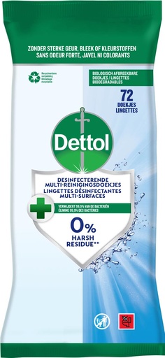 [TIM-3287052] Reiningsdoekjes Dettol desinfecterend (72)