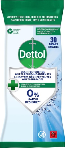 [TIM-3287053] Reiningsdoekjes Dettol desinfecterend (30)