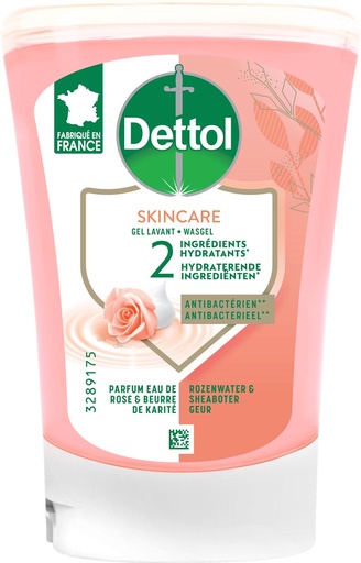 [TIM-3289034] Navulling handzeep Dettol Nourish no touch rozenwater en sheaboter 250ml