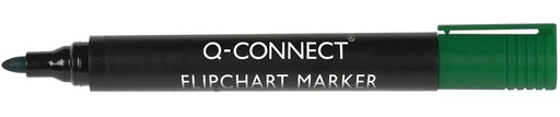 [TIM-KF15400] Flipchartmarker Q-Connect ronde punt 2-3mm met clip groen