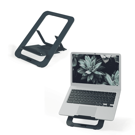 [ESS-63460089] Laptopstandaard Leitz Ergo aluminium ultraplat donkergrijs